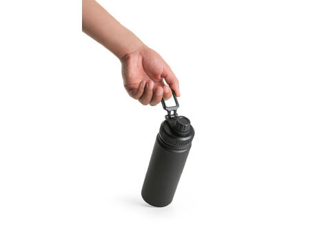 FEDERER. Trinkflasche aus 90% recyceltem Edelstahl 570 mL Werbeartikel