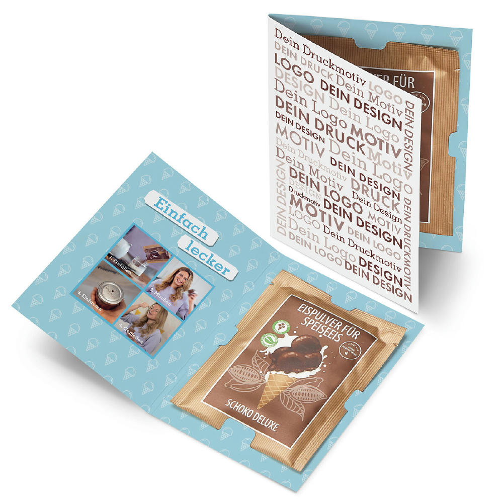 Product image Mailingartikel: Eispulver in der Klappkarte Werbeartikel