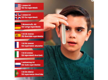 6 in 1 Super Science Kit III. Lernspiel lieferung inklusive einer kraftpapiertasche (115 g/m²) Werbeartikel