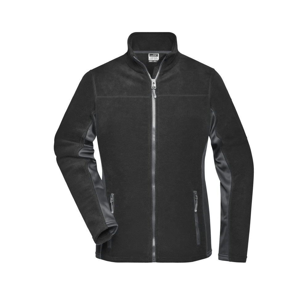 Ladies' Workwear Fleece Jacket - STRONG - - Strapazierfähige Fleecejacke im Materialmix Werbeartikel