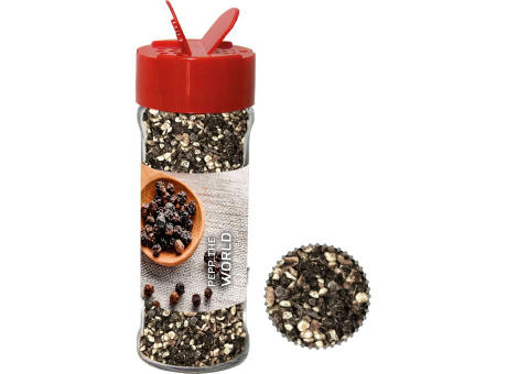 Product image Pfeffer geschrotet, ca. 45g, Glas mit Streuaufsatz Werbeartikel