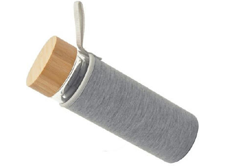 Product image Doppelwandige Glasflasche 'Ocha', 400ml, Neoprenhülle bedrucken