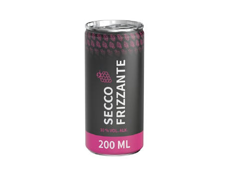 200 ml Secco frizzante (Dose) - Body Label Werbeartikel