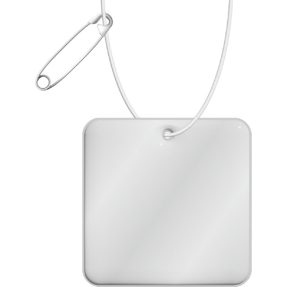 Product image RFX™ H-20 quadratischer reflektierender PVC-Anhänger Werbeartikel