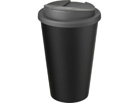 Americano® Eco 350 ml recycelter Becher mit auslaufsicherem Deckel bedrucken