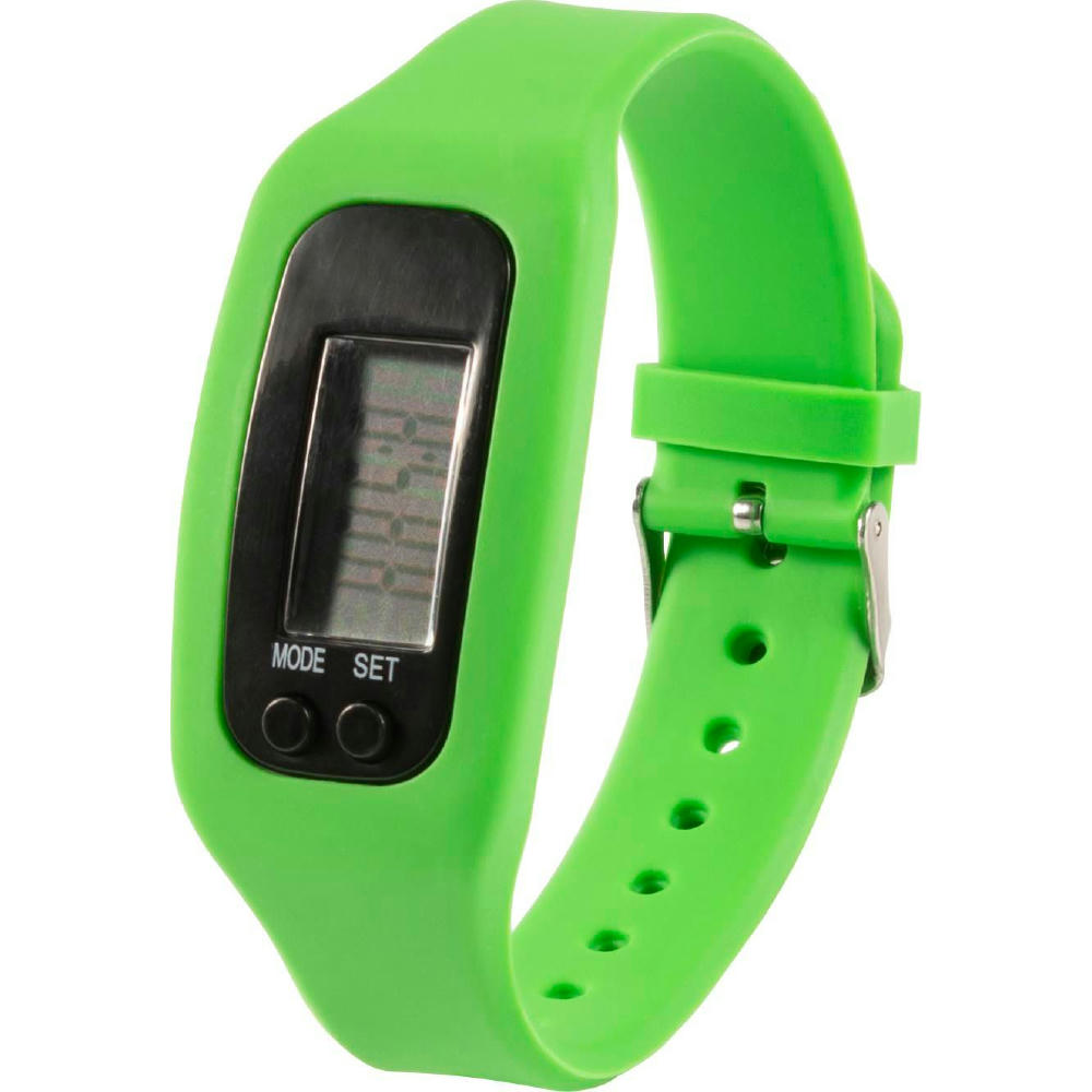 Schrittzähler mit Silikon Armband Tahir Werbeartikel