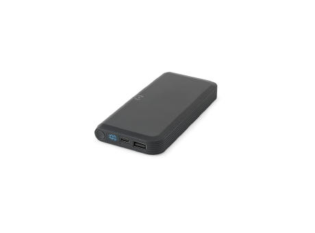 BECKER 10. 10'000 mAh Powerbank aus recyceltem ABS (100% rABS) mit 15W superschnellem kabellosem Ladegerät bedrucken
