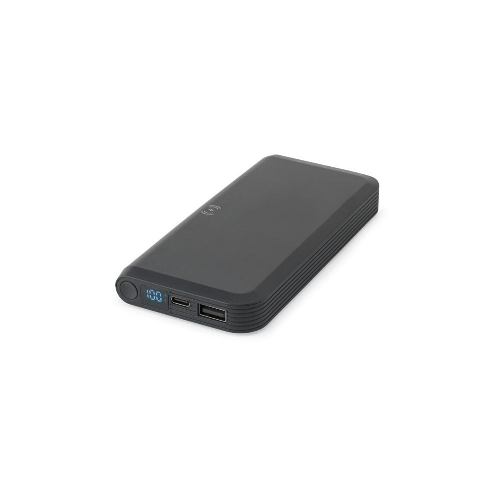 Product image BECKER 10. 10'000 mAh Powerbank aus recyceltem ABS (100% rABS) mit 15W superschnellem kabellosem Ladegerät Werbeartikel