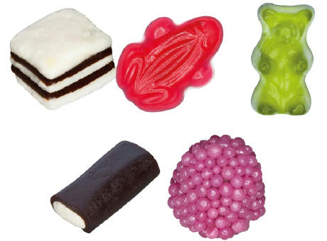 HARIBO Mini Color-Rado Mischung mit Fruchtgummi, Lakritz und Schaumzucker