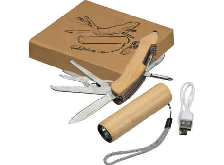 Product image Set Taschenlampe/-messer Oldham Werbeartikel