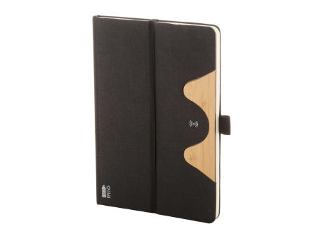 Product image RPET Wireless-Charger/Notizbuch Chatom Werbeartikel