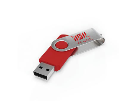 USB Stick Twister Red, 4 GB  Werbeartikel
