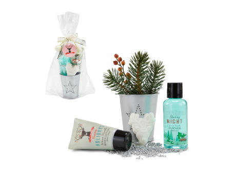 Wellness-Geschenkset: Happy Holidays Werbeartikel
