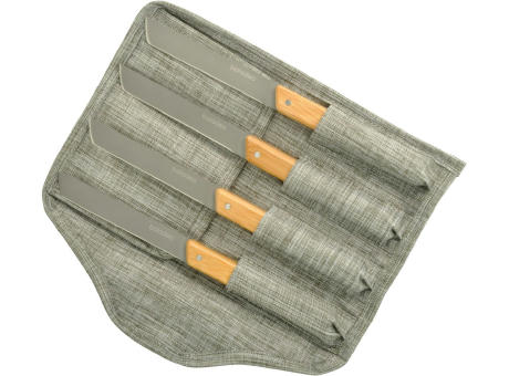Product image Set mit 4 Tafelmessern 'Shokki', Bambus Werbeartikel