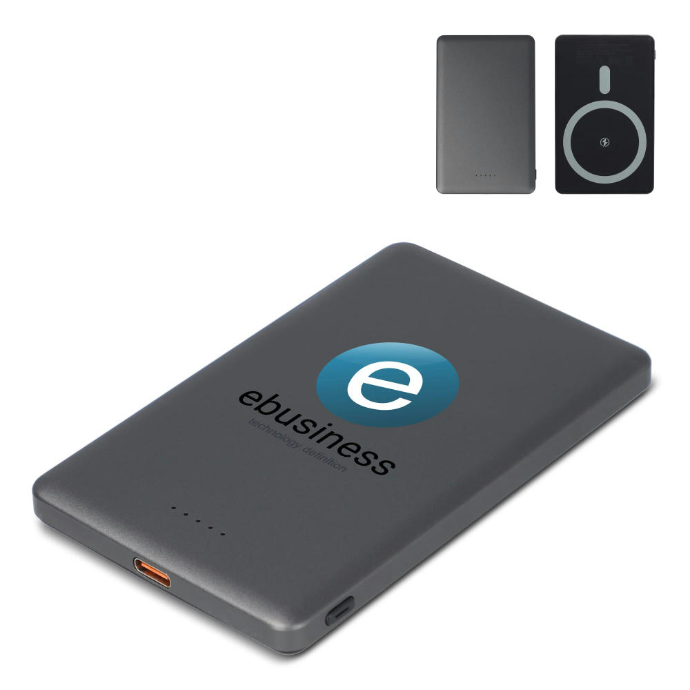Product image Nexus Wireless Powerbank Kompatibel mit MagSafe R-ABS 5000 mAh Werbeartikel