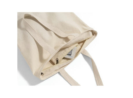 Product image HACKNEY. Tragetasche aus 100% Baumwolle mit Verschluss (280 g/m²) bedrucken