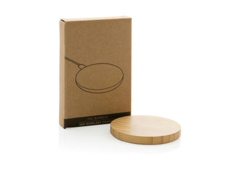 15W Bambus Wireless Charger Werbeartikel
