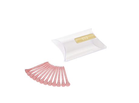 Pillowpack mit 12 Tees 70 mm Werbeartikel