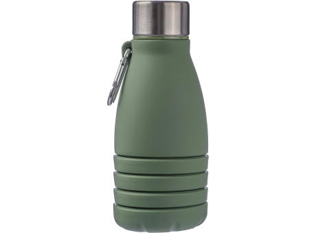 Faltbare Silikon-Trinkflasche 550 ml Erin Werbeartikel