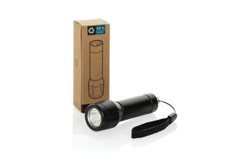 Flara USB-aufladbare Taschenlampe aus RCS recyceltem ABS Werbeartikel