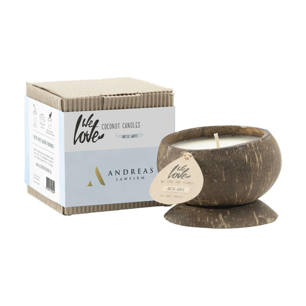 Product image We Love The Planet Coconut Candle Kerze Werbeartikel