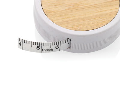 Schneidermaßband aus RCS recyceltem Kunststoff und Bambus bedrucken