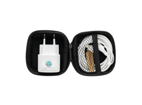 Boost 2-tlg. 20W Type-C Ladeset aus RCS recyceltem PET bedrucken