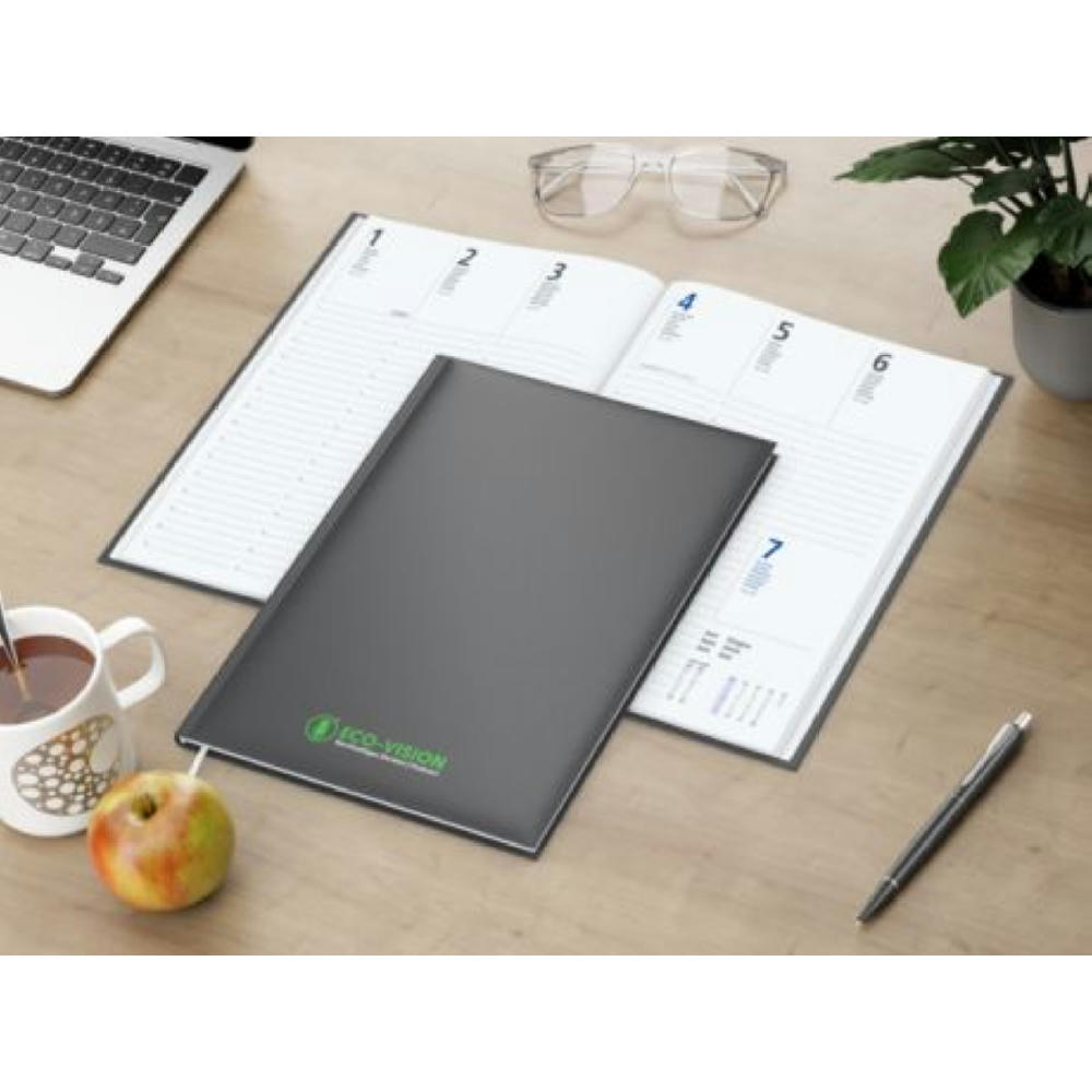 Wochenkalender Media EXPRESS 175 × 245 mm Kunstleder-Hardcover matt Werbeartikel