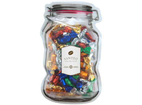 Product image Briefkasten-"Weckglas" maxi mit Süßigkeiten Werbeartikel