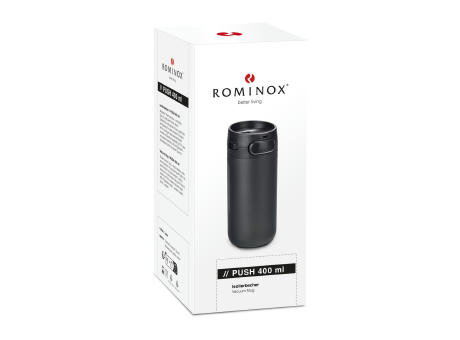 Product image ROMINOX® Isolierbecher // Push 400 ml bedrucken