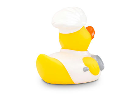 Werbeente Bruno Bratpfanne Weiß Werbeartikel