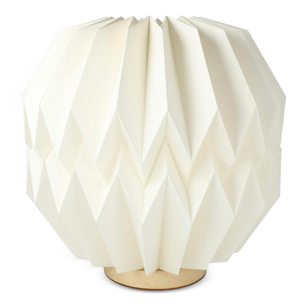Coollux faltbare, von Origami inspirierte Papier-LED-Lampe Luna 25cm Werbeartikel