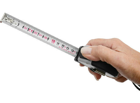 Automatik-Bandmaß mit Grip-Haken "Spike Tape 5 M" Werbeartikel