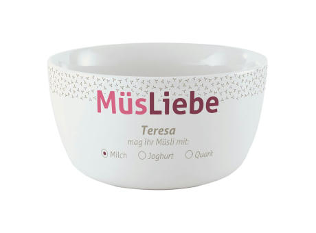 SND Frühstück Porzellanschale  (Made in Germany) Werbeartikel