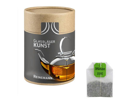 Product image Beuteltee Minze, ca. 22,5g, Kraftpapierdose Maxi Werbeartikel