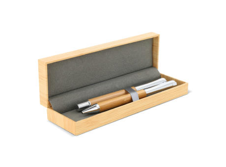 Product image Kugelschreiber und Rollerball Bambus Werbeartikel