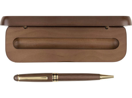 Walnussholz-Drehkugelschreiber Noa Werbeartikel