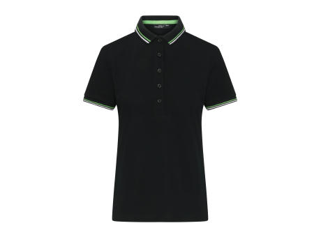 Ladies' Polo - Klassisches Polo mit Kontraststreifen an Kragen und Armbündchen in Piqué-Qualität bedrucken