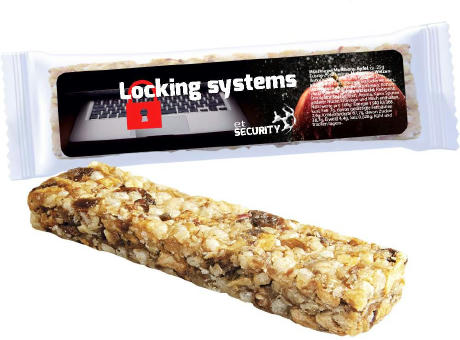 Product image Müsliriegel Multikorn-Apfel, ca. 25g, Express Flowpack mit Etikett Werbeartikel