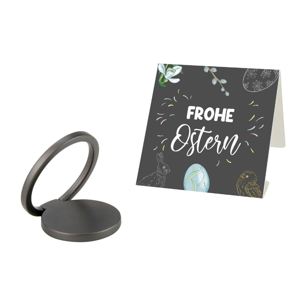 Product image ROMINOX® Handy Ring // Phono 3in1 - inkl. Frohe-Ostern Verpackung Werbeartikel
