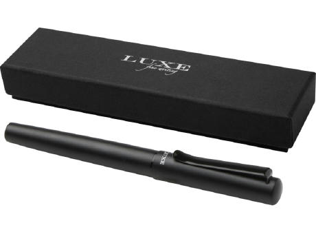 Lucetta Füllfederhalter aus recyceltem Aluminium (schwarze Mine) Werbeartikel