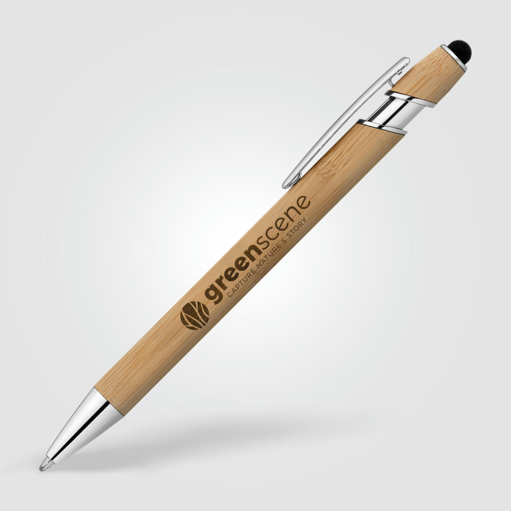 Product image Prince Bamboo Kugelschreiber - m/Stylus Werbeartikel