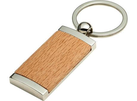 Schlüsselanhänger aus Metall & Holz Jennie bedrucken