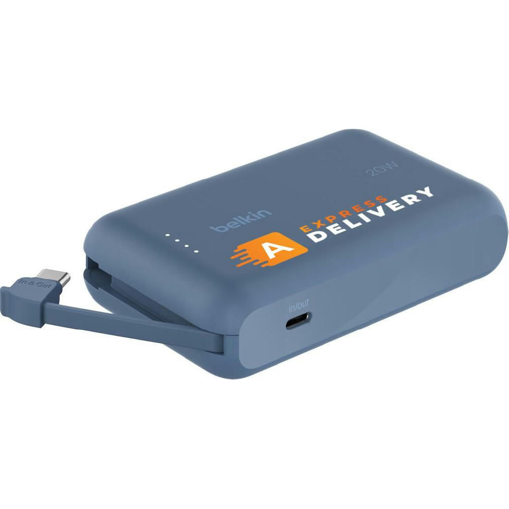 Belkin BoostCharge PowerBank 10K Integriertes Kabel Werbeartikel