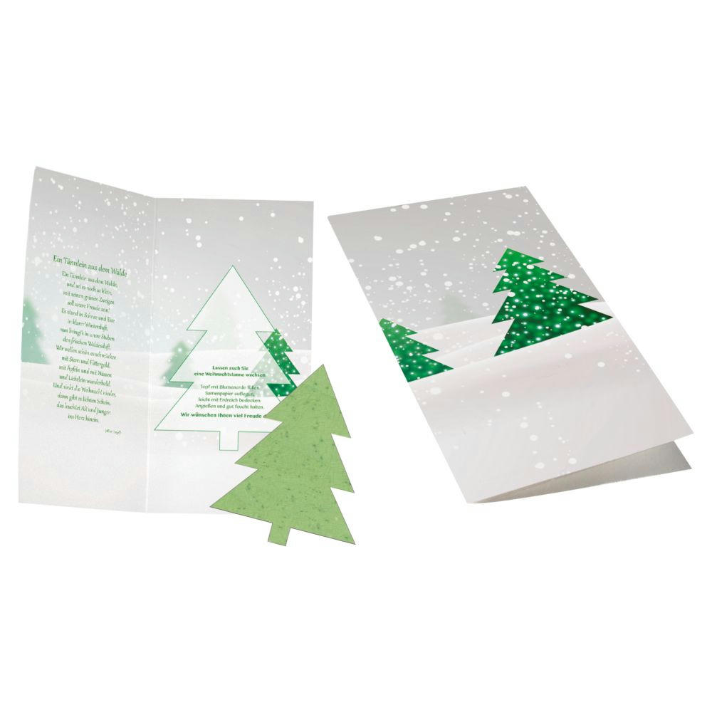 Weihnachtskarte Christbaum Werbeartikel