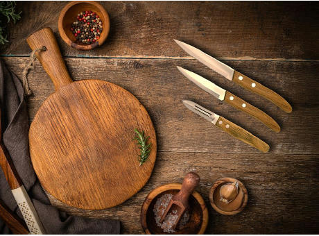 Set mit 3 Küchenmessern 'Napoli' Werbeartikel