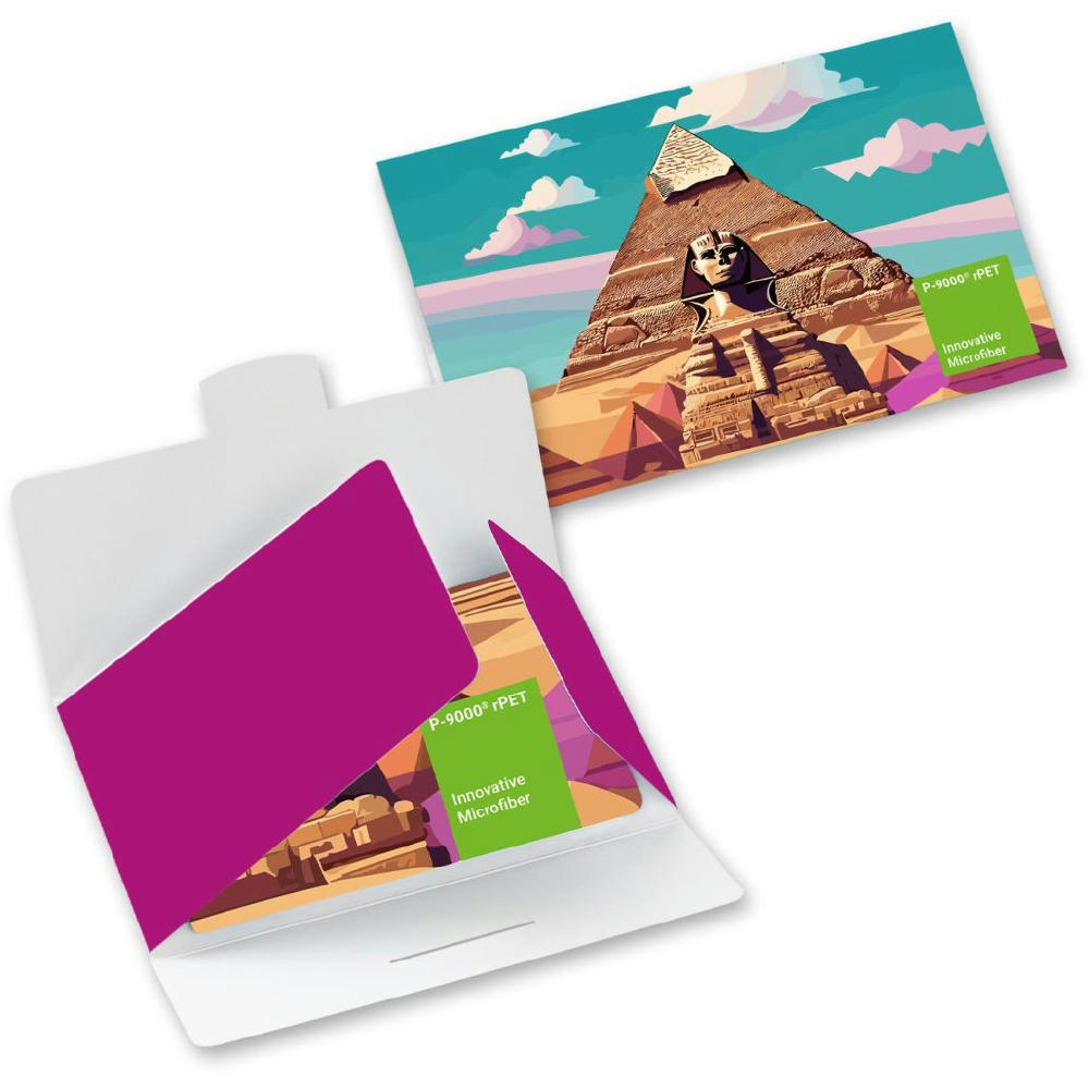 Product image POLYCLEAN rPET Displaytuch 30x20 cm im Papieretui, All-Inclusive-Paket Werbeartikel