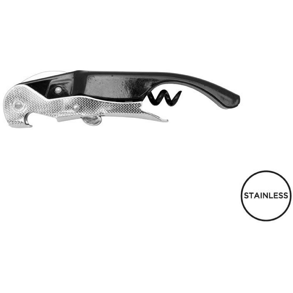 Product image Kellnermesser 'Rioja', Doppelhebel, schwarz Werbeartikel