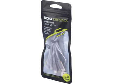 TROIKA Ladekabel TROIKA DREIZACK Werbeartikel