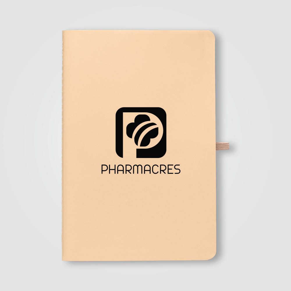 Monolith Notizbuch mit liniertem Steinpapier und Soft-Touch-Oberfläche - A5 Werbeartikel